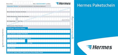 hermes paketschein drucken